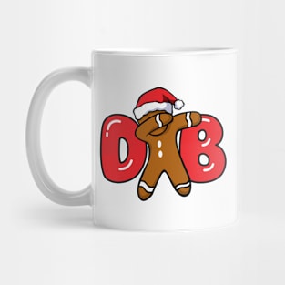 Dabbing Gingerbread Man Christmas Cookie Mug